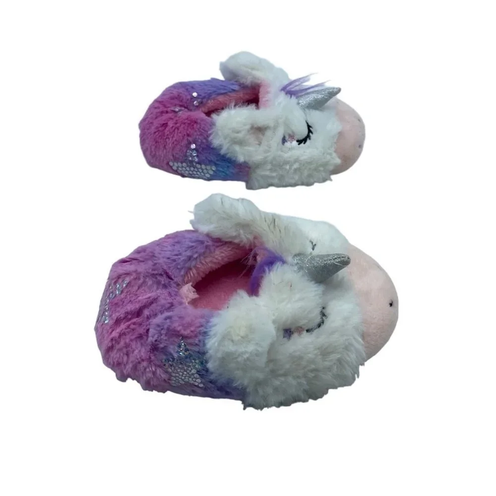 Unicorn Faux Fur Toddler 5‎ NWOT Pull On Slipper SG Footwear